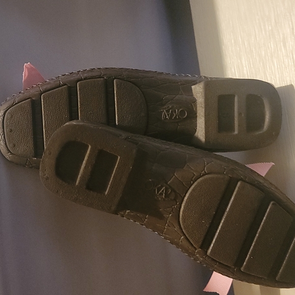 Oka B, mules with color ribbon choice 3/4" limited pink or blue red! - Picture 5 of 7